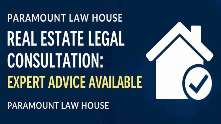 Real Estate Legal Consultation: Expert Advice Available