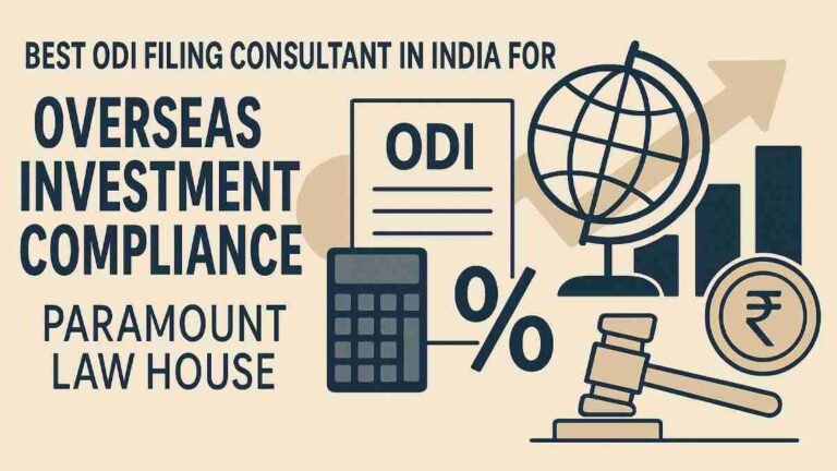 Best ODI Filing Consultant in India for Overseas Investment Compliance