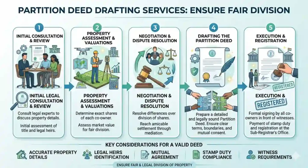 Partition Deed Drafting Services: Ensure Fair Division