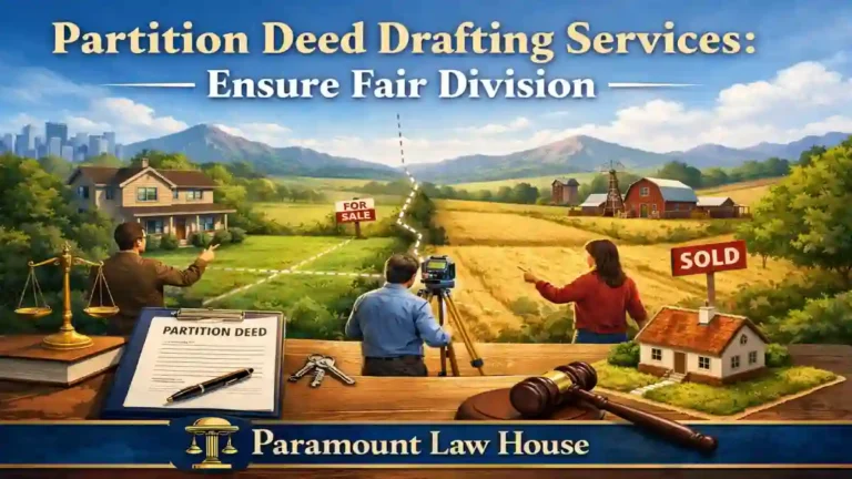 Partition Deed Drafting Services: Ensure Fair Division