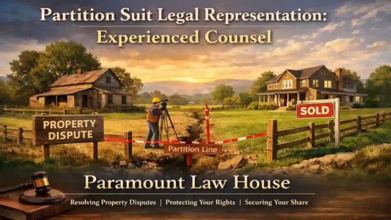 Partition Suit Legal Representation: Experienced Counsel