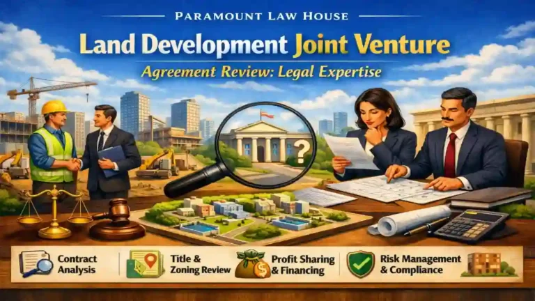 Land Development Joint Venture Agreement Review: Legal Expertise