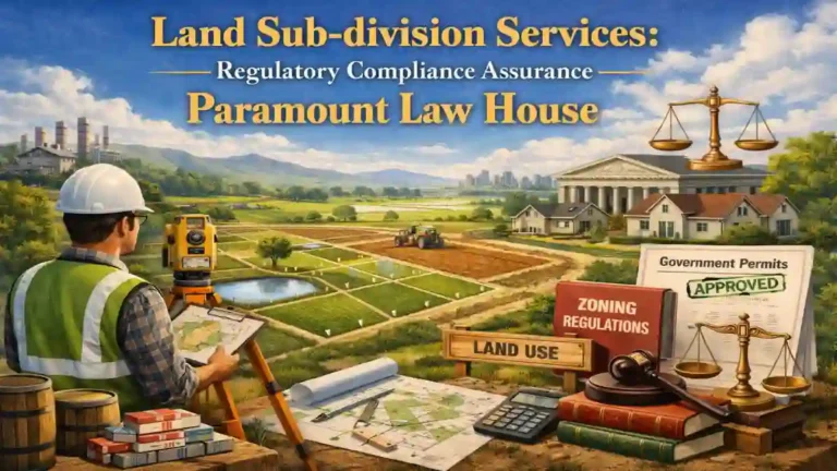 Land Sub-division Services: Regulatory Compliance Assurance