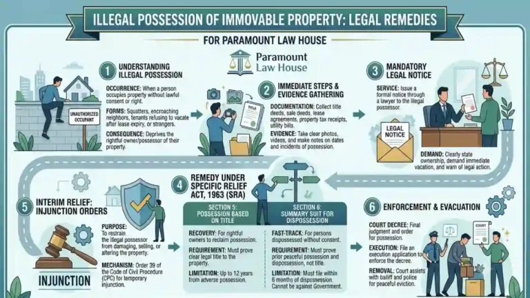 Illegal Possession of Immovable Property: Legal Remedies