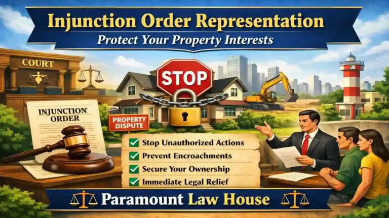 Injunction Order Representation: Protect Your Property Interests