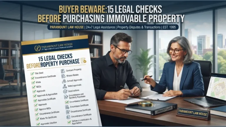 Buyer Beware: 15 Legal Checks Before Purchasing Immovable Property - featured image