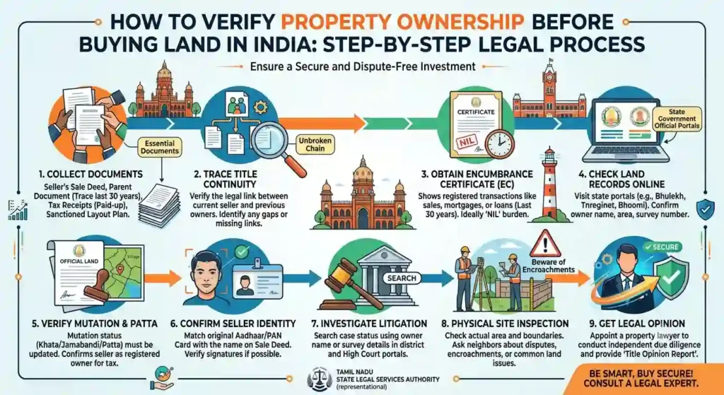 How to Verify Property Ownership Before Buying Land in India?