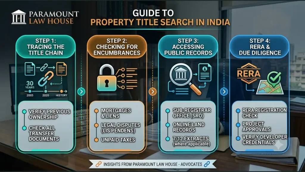Property Title Search in India: What Every Buyer Must Check (infographic)